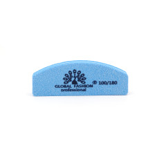 Buffer pentru unghii, mini, granulatie 100/180, culoare albastra