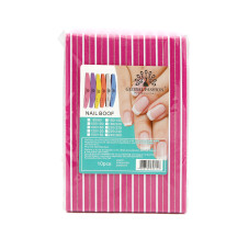 Nail file file Global Fashion 220/220, pink