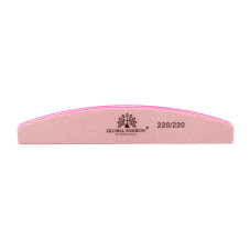 Nail file file Global Fashion 220/220, pink