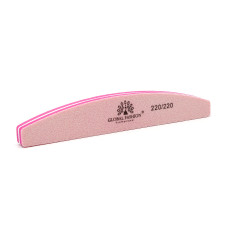 Nail file file Global Fashion 220/220, pink