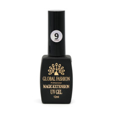 Gel de constructie unghii UV, Magic-Extension, Global Fashion, 12 ml, Roz pal, 09