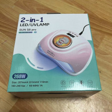 Лампа Led/uv SUN S8 pro, белая, 268W