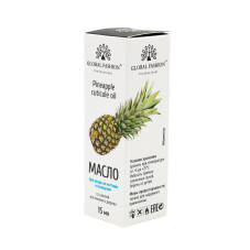 Ulei de cuticule cu pipeta, Global Fashion, aroma ananas, 15ml