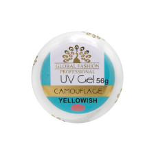 Gel UV de constructie, autonivelant, Global Fashion, cover, 56 g, Yellowish