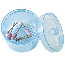 Box for sterilizing manicure heads