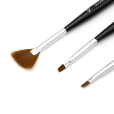 Set of brushes for nail design, 5 pcs Global