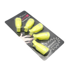 Clipsuri pentru indepartarea ojei semipermanente set 5 buc - Yellow