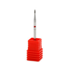 Diamond cuticle bit, flame, red notch 257/014R