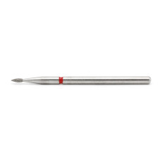 Diamond cuticle bit, flame, red notch 257/014R