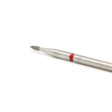 Diamond cuticle bit, flame, red notch 257/014R