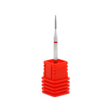 Diamond cuticle bit, flame, red notch 243/012R