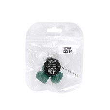 Cap set (3 pcs.) and rubber nozzle, size 13*19 mm, #120 Green