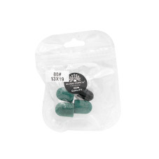 Set suport si 3 bucati smirghel rezerva pntru freza electrica unghii, 13*19mm, verde, granulatie 80