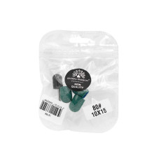 Set suport si 3 bucati smirghel rezerva pentru freza unghii, 10*15mm, verde, granulatie 80