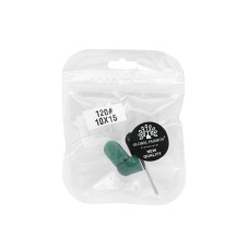 Cap set (3 pcs.) and rubber nozzle, size 10*15 mm, #120 green