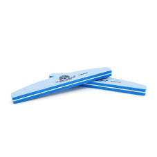 Pila buffer pentru unghii, granulatie 120/120, culoare albastra