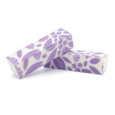Buffer unghii cu imprimeu frunze violete
