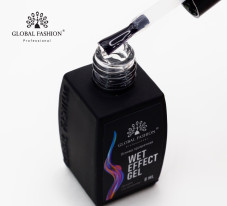 Основа для растекания Wet effect gel, прозрачная, для дизайна по мокрому, 8 мл.