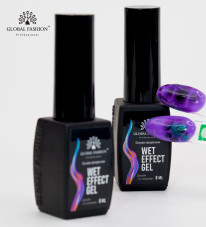 Основа для розтікання Wet Effect Gel, прозора, для дизайну "по мокрому", 8 мл