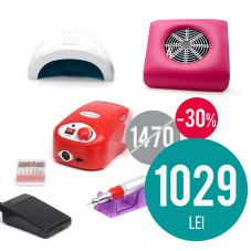 Kit of nail lamp, manicure and pedicure machine, extractor nails, super price Kit of nail lamp, manicure and pedicure machine, extractor nails, super price