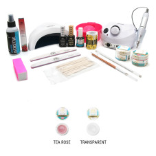 Nail Extension Kit + Lamp and Milling Machine, Sup Nail Extension Kit + Lamp and Milling Machine, Sup
