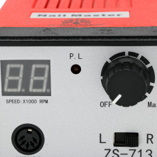 Freza de unghii, Pila electrica, ZS-713, Global Fashion 65W, 35000 rpm, Rosie