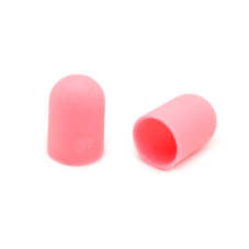 Колпачки абразива для педикюра, 16*25 мм, #150, pink 1 шт.