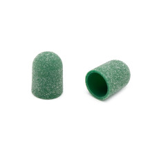 Pedicure abrasive caps, 10*15 mm, #120, green 1 pc.