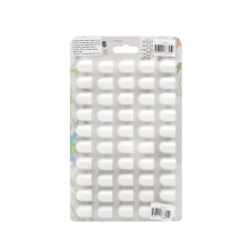 Pedicure abrasive caps, 13*19 mm, #150, white 1 pc.