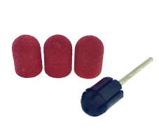 Набор колпачков (3 шт) и резиновая насадка, размер 10*15 мм, #120 red