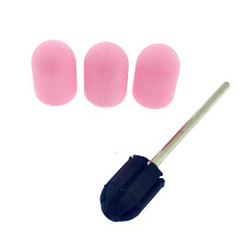 Набор колпачков (3 шт) и резиновая насадка, размер 10*15 мм, #180 pink