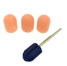 Набор колпачков (3 шт) и резиновая насадка, размер 10*15 мм, #180 orange
