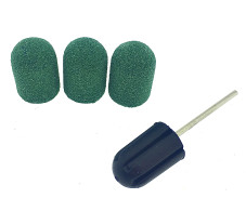 Набор колпачков (3 шт) и резиновая насадка, размер 16*25 мм, #80 green