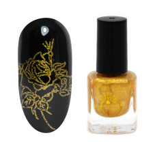 Stamping varnish gold