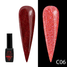 Гель лак Disco Gel Polish, Global Fashion, светоотражающий, 8 мл C06