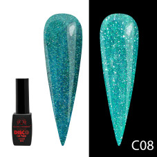 Гель лак Disco Gel Polish, Global Fashion, светоотражающий, 8 мл C08