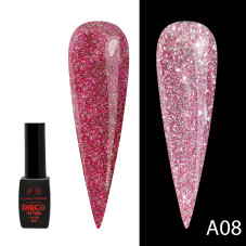 Disco Gel Polish, Global Fashion, reflective, 8 ml A08