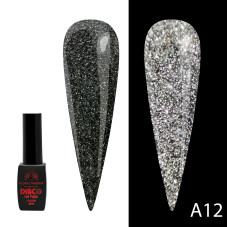 Гель лак Disco Gel Polish, Global Fashion, светоотражающий, 8 мл A12