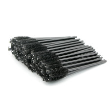 Straight screw-shaped brushes 50 pcs., black