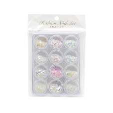 Decor for nail design, set 12pcs