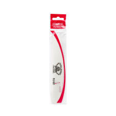 Pila unghii G11 Global Fashion, semiluna, alba, granulatie 80/80