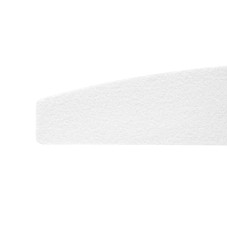 Pila unghii G11 Global Fashion, semiluna, alba, granulatie 80/80
