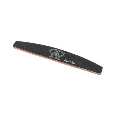 Pila unghii G11 Global Fashion, semiluna, neagra, granulatie 80/120