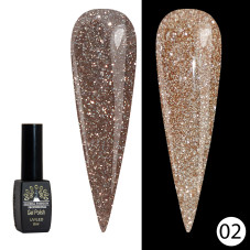 Гель лак Disco Gel Shine Spectrum, Global Fashion, светоотражающий, 8 мл 02