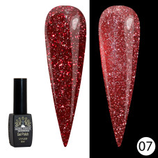 Гель лак Disco Gel Shine Spectrum, Global Fashion, светоотражающий, 8 мл 07