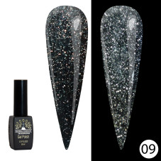 Гель лак Disco Gel Shine Spectrum, Global Fashion, светоотражающий, 8 мл 09