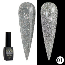 Гель лак Disco Gel Shine Spectrum, Global Fashion, светоотражающий, 8 мл 01