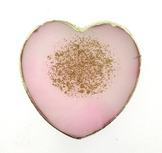 Палитра камень (форма сердце), розовый