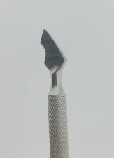 Blade manicure, rounded pusher curved blade