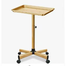 Trolley-table for beauty salons, golden